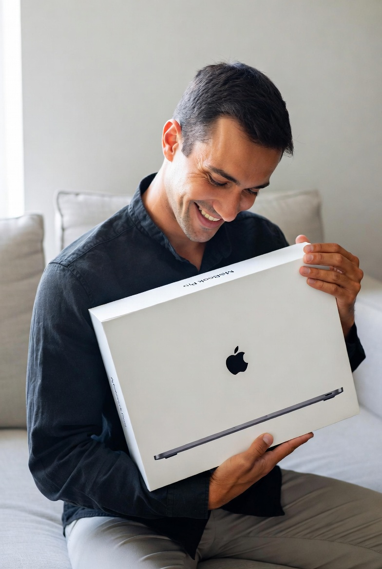 Nieuwe Macbook Pro uitpakken